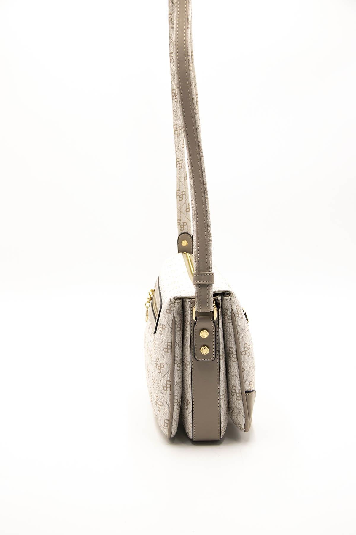 Silver & Polo Bej - Kum SP784 Kadın Çapraz Çanta