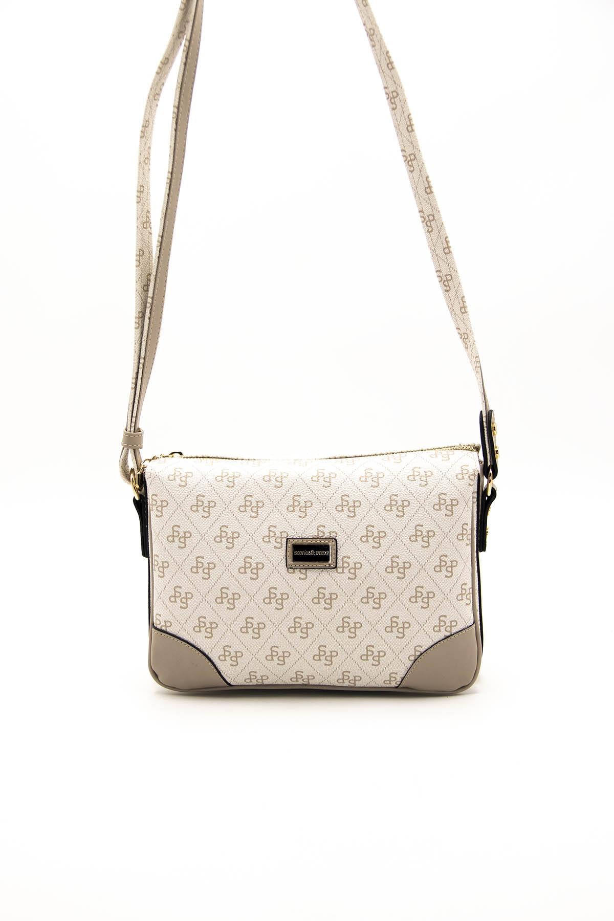 Silver & Polo Bej - Kum SP784 Kadın Çapraz Çanta