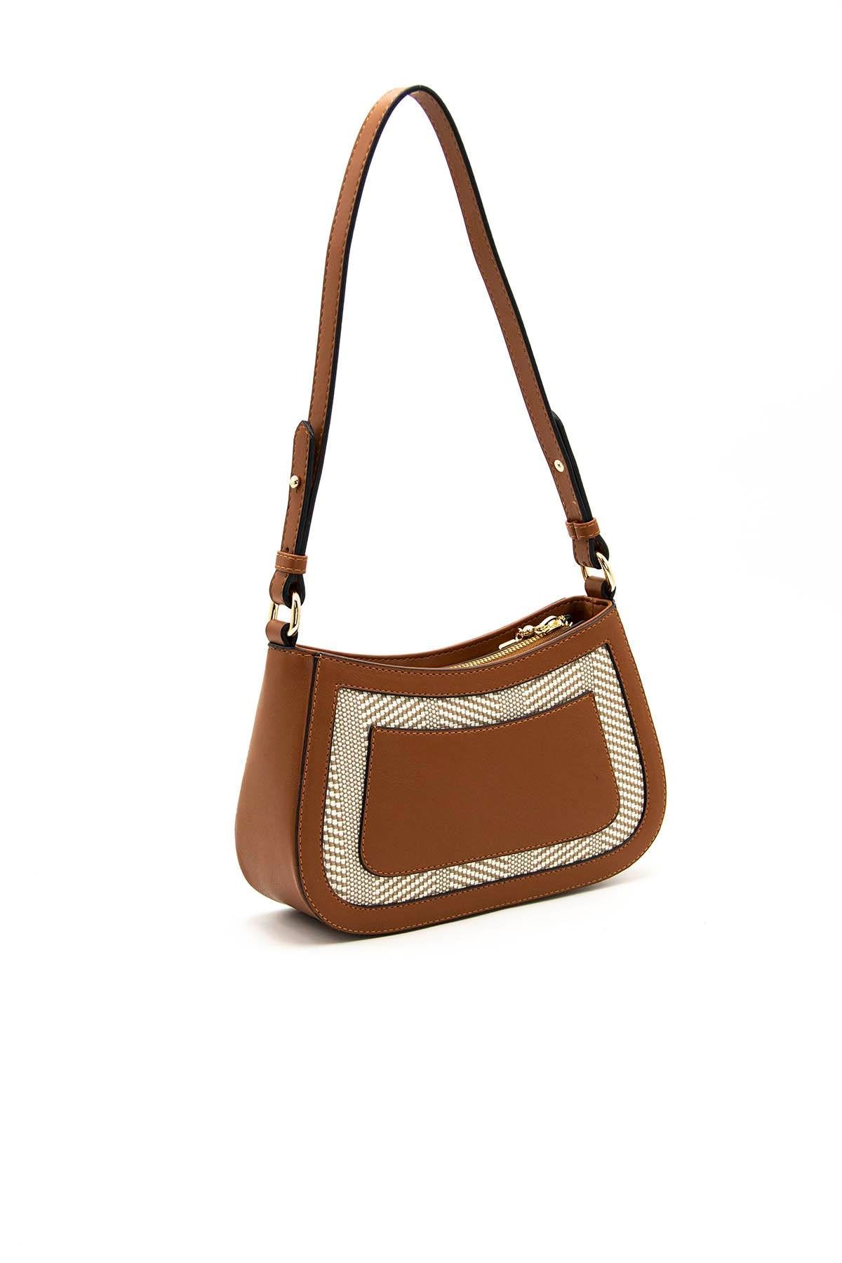 Silver & Polo Bej - Taba SP1132 Kadın Çapraz Çanta