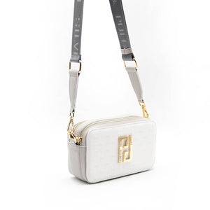 Silver & Polo Beyaz - A.gri SP1078 Kadın Çapraz Çanta