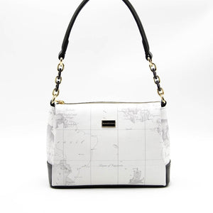 Silver & Polo Beyaz - Antrasit SP910 Kadın Çapraz Çanta