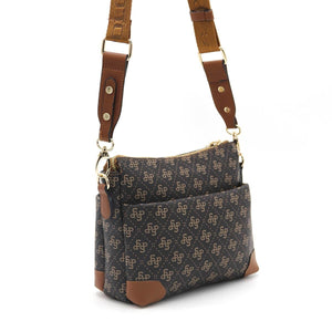 Silver & Polo Kahve Sarı  - Taba SP1110 Kadın Çapraz Çanta
