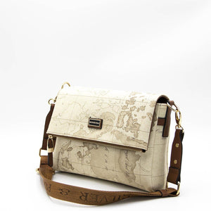 Silver & Polo Koyu Bej - A.Taba SP963 Kadın Çapraz Çanta