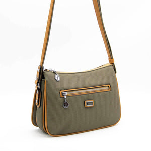 Silver & Polo L.haki - Camel SP818 Kadın Çapraz Çanta
