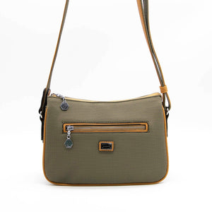 Silver & Polo L.haki - Camel SP818 Kadın Çapraz Çanta