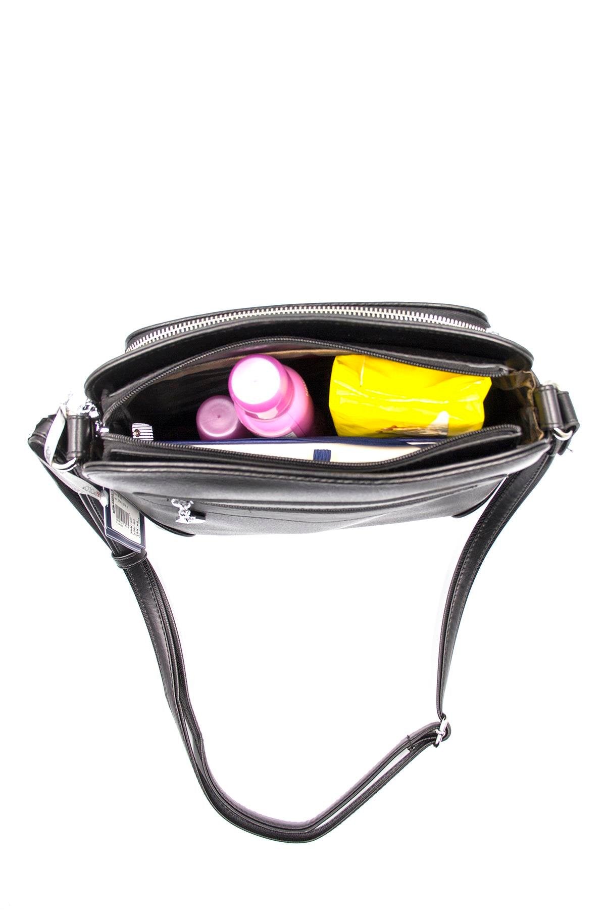 Silver & Polo M.gümüş - Siyah SP364 Kadın Çapraz Çanta