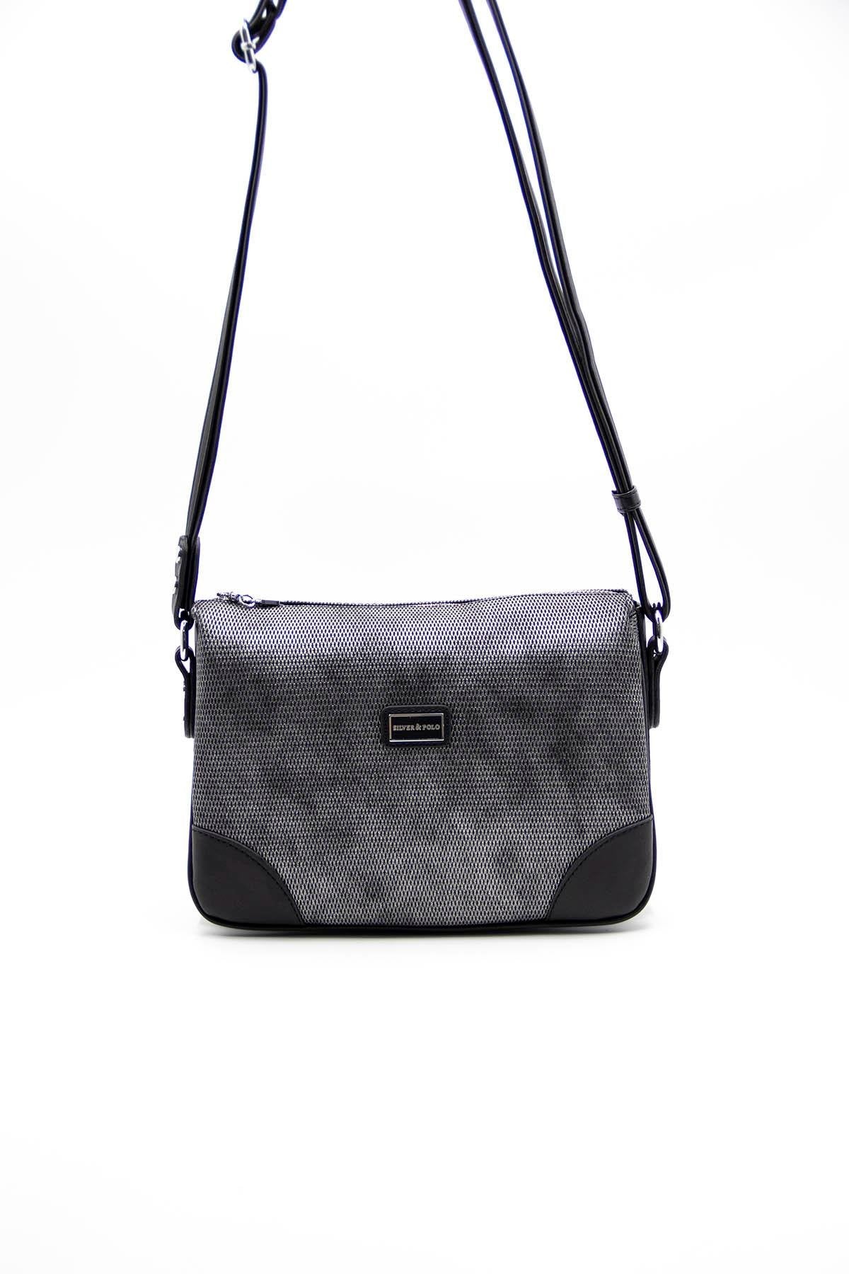 Silver & Polo M.gümüş - Siyah SP784 Kadın Çapraz Çanta