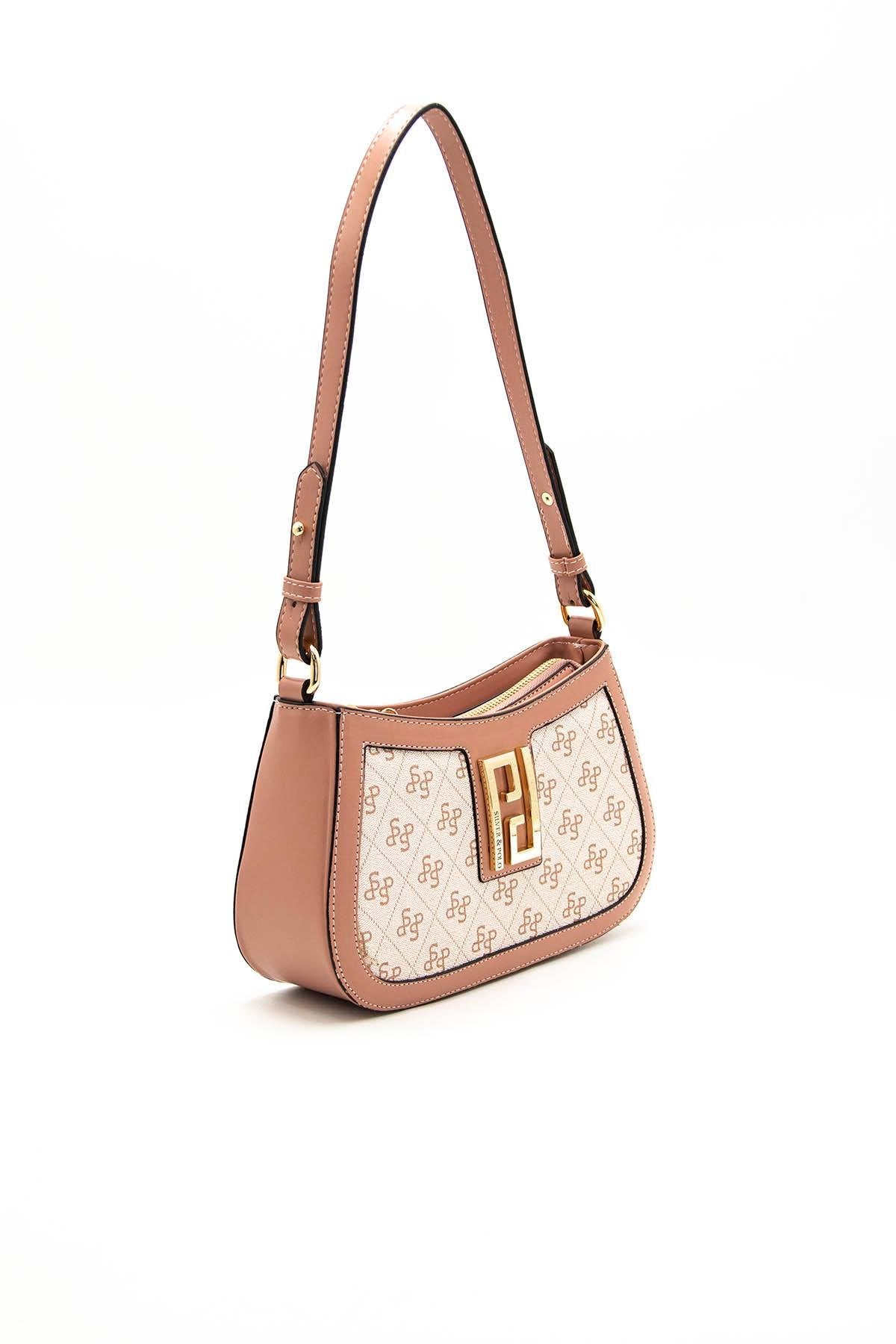 Silver & Polo Pembe - Somon SP1132 Kadın Çapraz Çanta