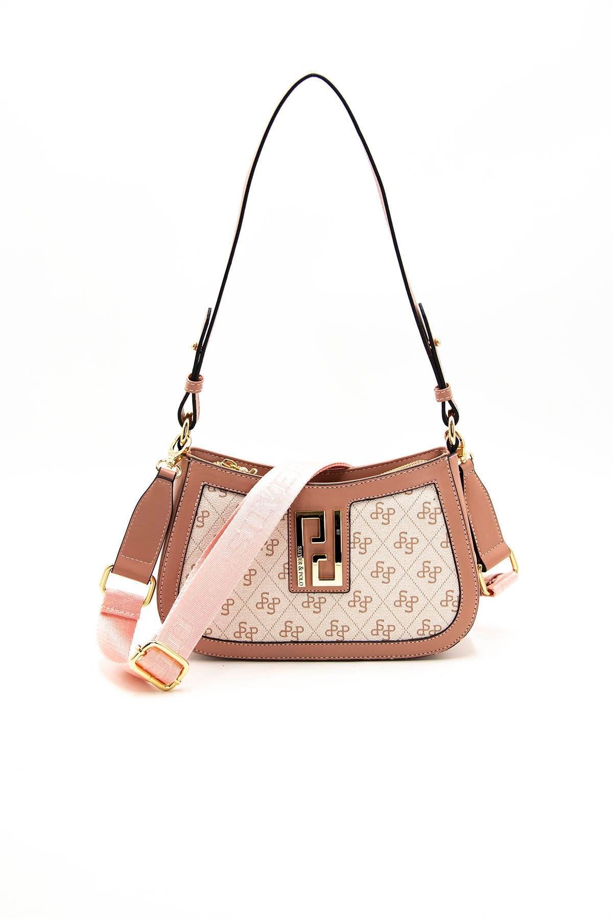 Silver & Polo Pembe - Somon SP1132 Kadın Çapraz Çanta