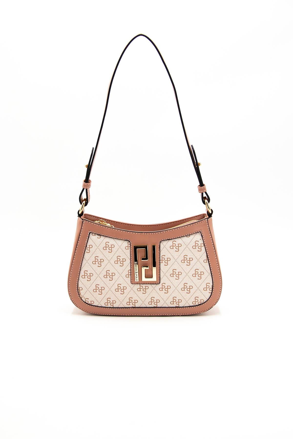 Silver & Polo Pembe - Somon SP1132 Kadın Çapraz Çanta