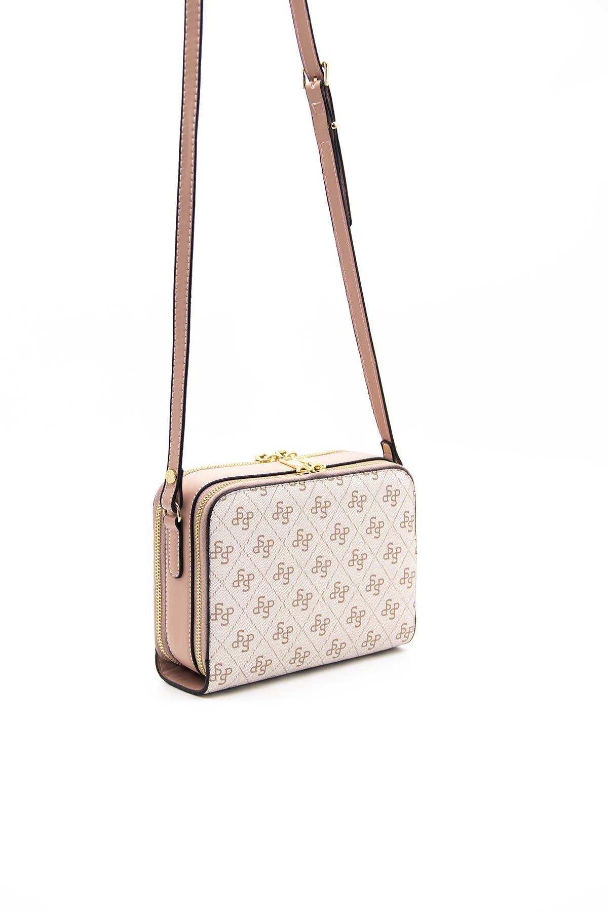 Silver & Polo Pembe - Somon SP888 Kadın Çapraz Çanta