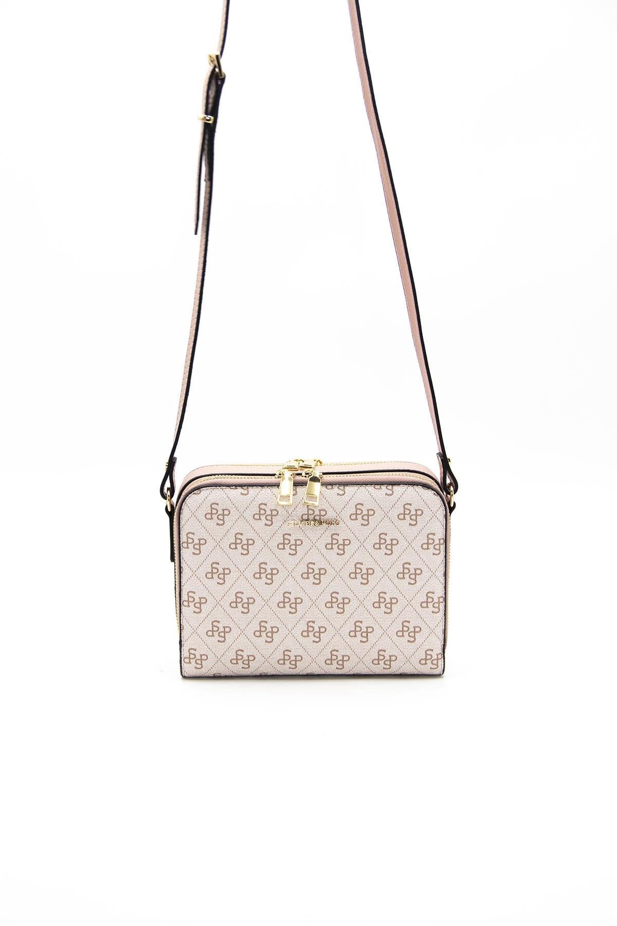 Silver & Polo Pembe - Somon SP888 Kadın Çapraz Çanta