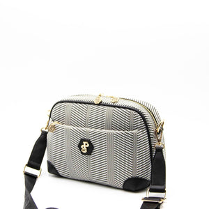 Silver & Polo Siyah Beyaz - Siyah SP1094 Kadın Çapraz Çanta