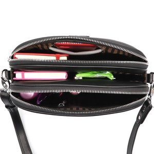 Silver & Polo Siyah Beyaz - Siyah SP745 Kadın Çapraz Çanta