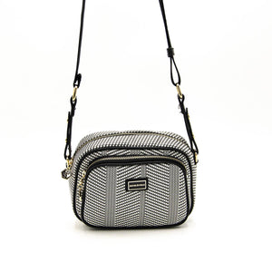 Silver & Polo Siyah Beyaz - Siyah SP1111 Kadın Çapraz Çanta