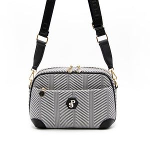 Silver & Polo Siyah Beyaz - Siyah SP1094 Kadın Çapraz Çanta