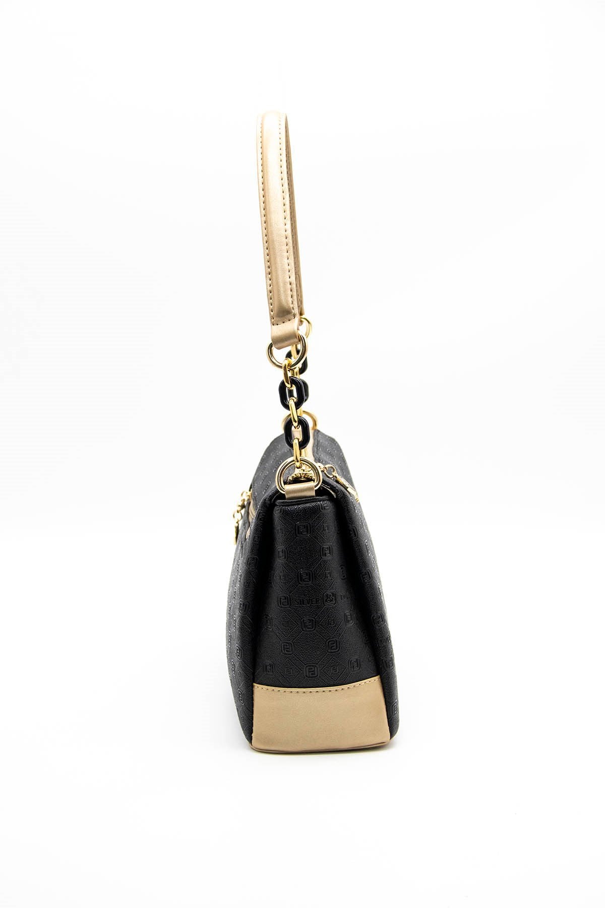 Silver & Polo Siyah - S.nut SP910 Kadın Çapraz Çanta