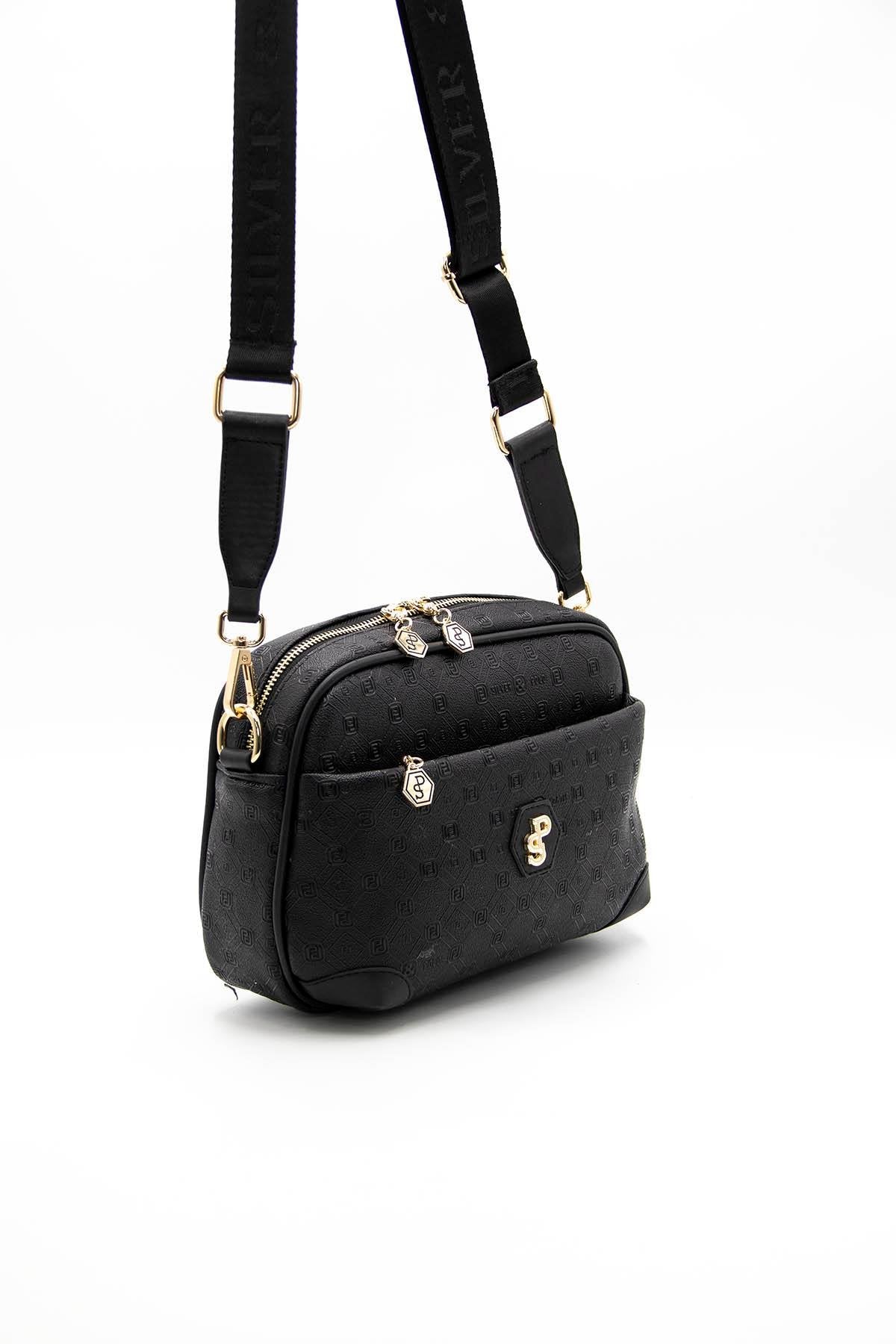 Silver & Polo Siyah - Siyah SP1094 Kadın Çapraz Çanta