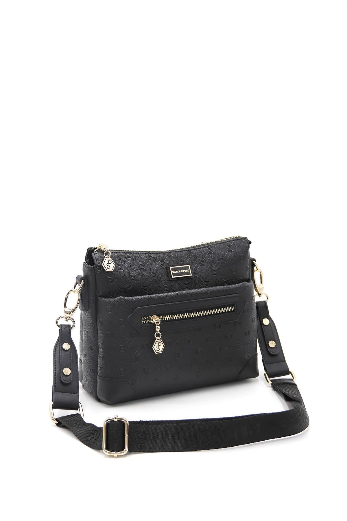 Silver & Polo Siyah - Siyah SP1110 Kadın Çapraz Çanta