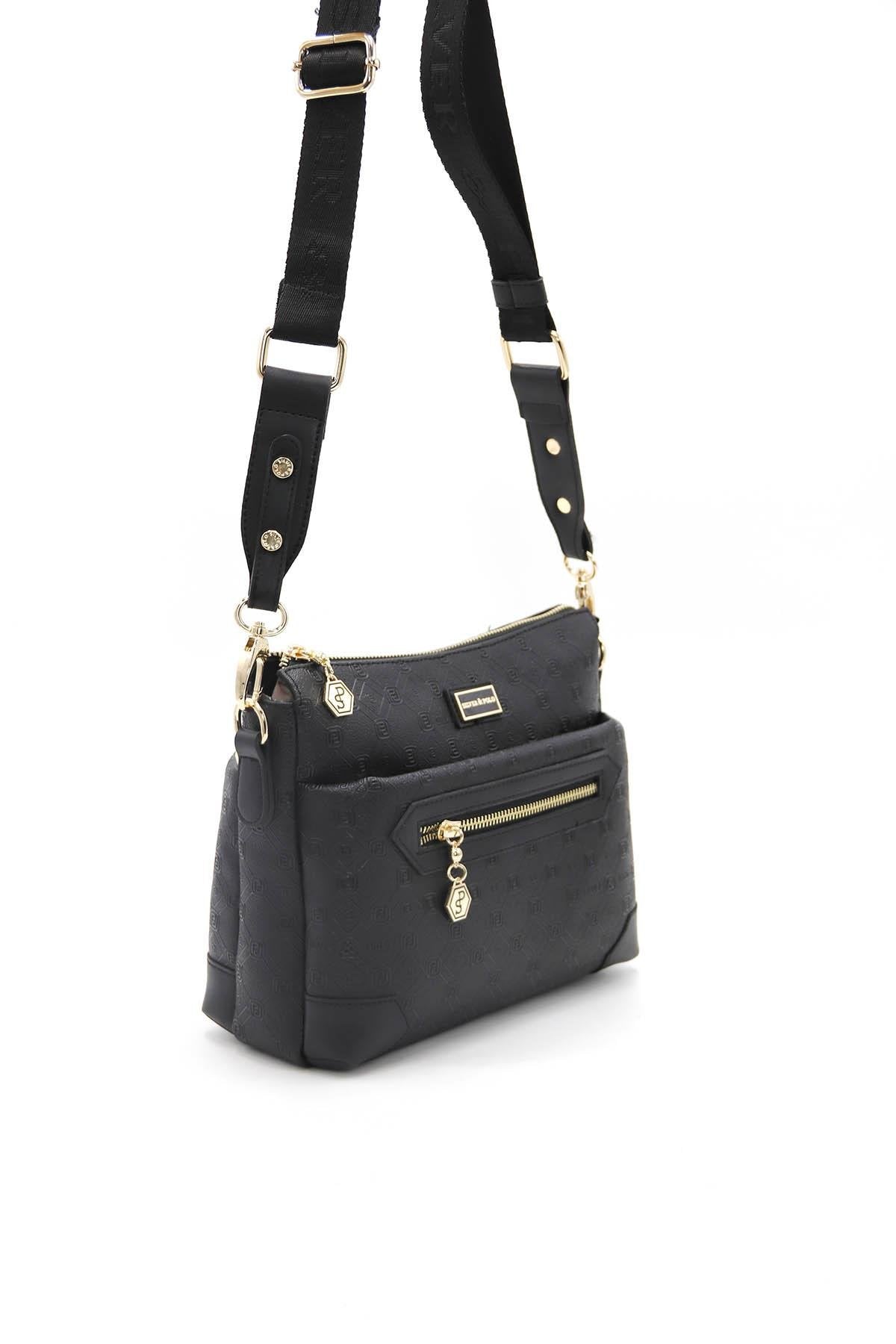 Silver & Polo Siyah - Siyah SP1110 Kadın Çapraz Çanta