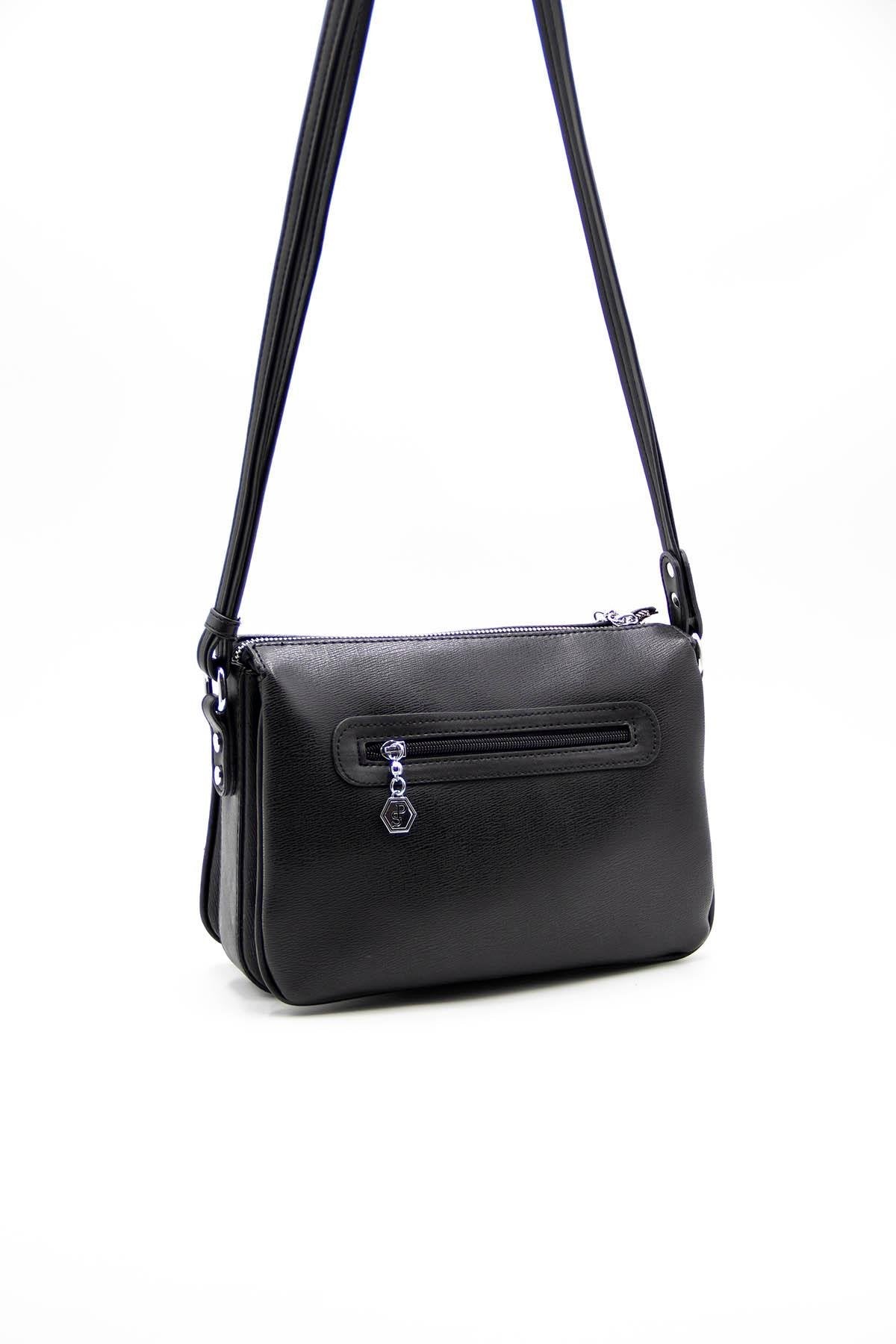Silver & Polo Siyah - Siyah SP784 Kadın Çapraz Çanta