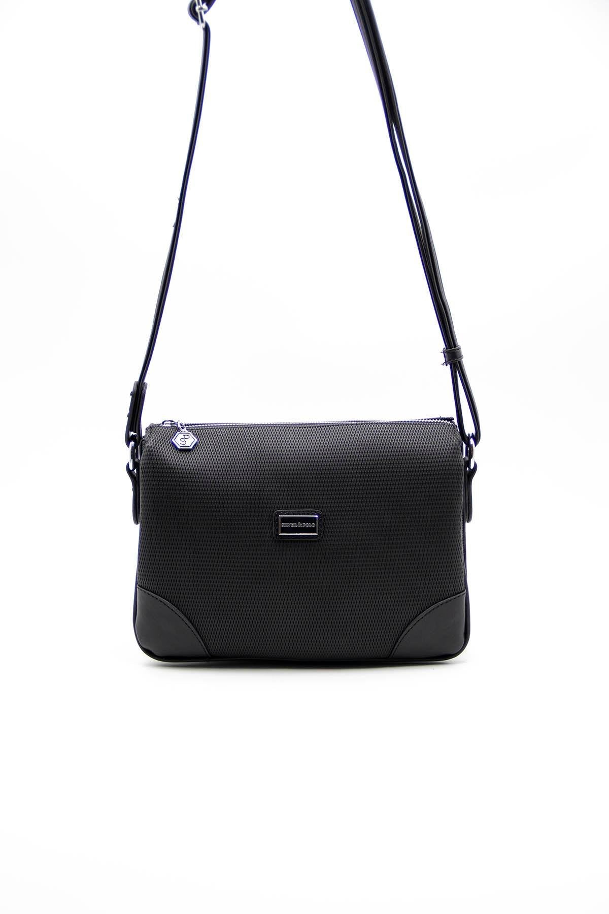 Silver & Polo Siyah - Siyah SP784 Kadın Çapraz Çanta