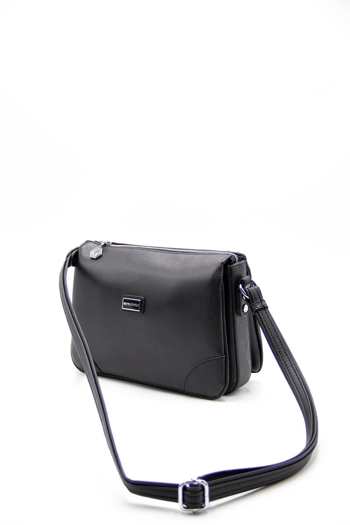 Silver & Polo Siyah - Siyah SP784 Kadın Çapraz Çanta