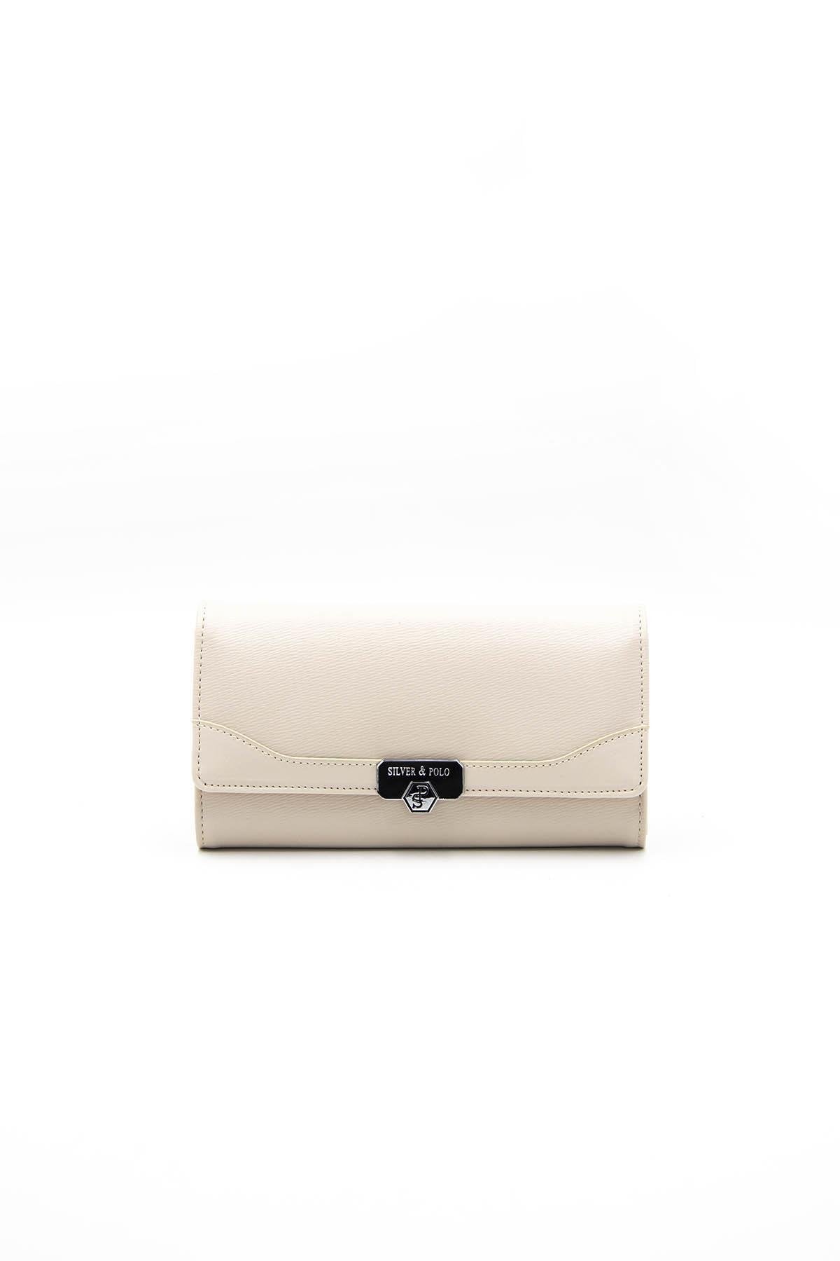 Silver & Polo Bej - Bej SP979 Kadın Cüzdan & Kartlık