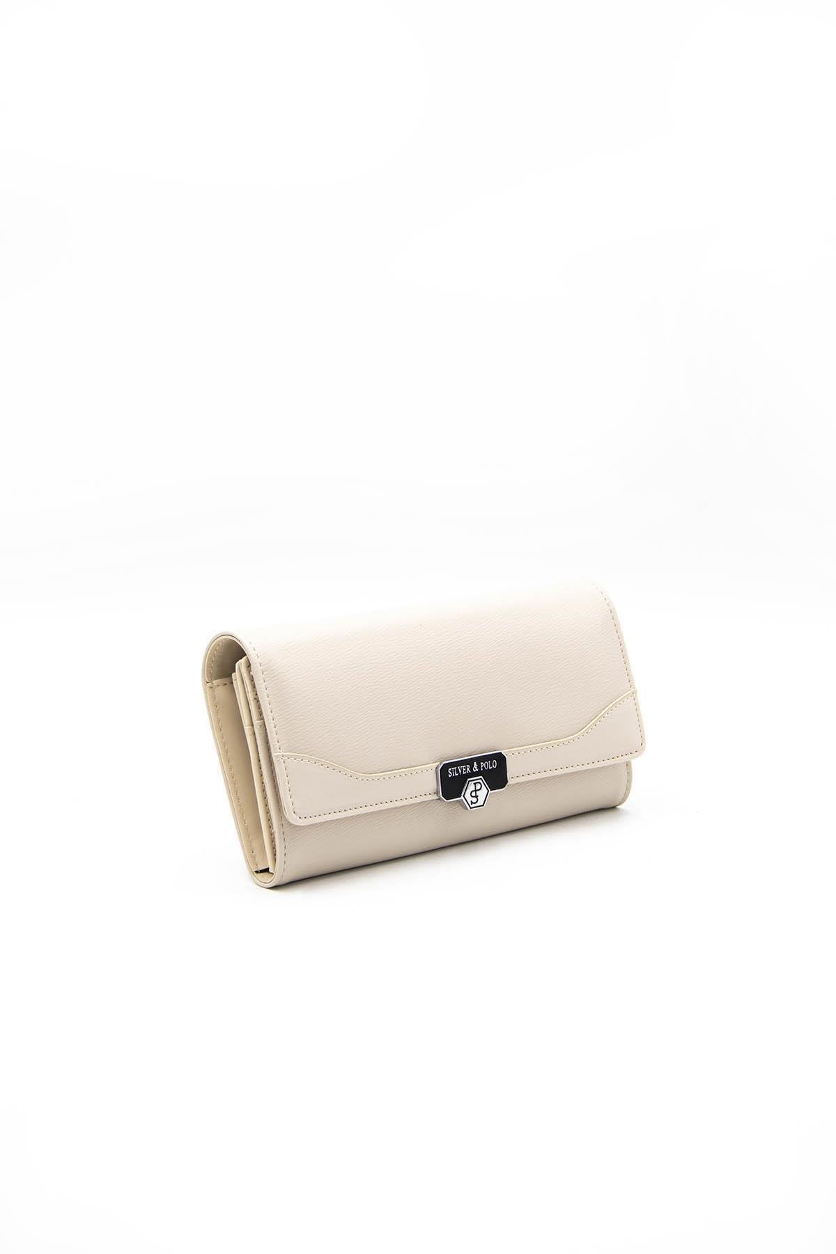 Silver & Polo Bej - Bej SP979 Kadın Cüzdan & Kartlık