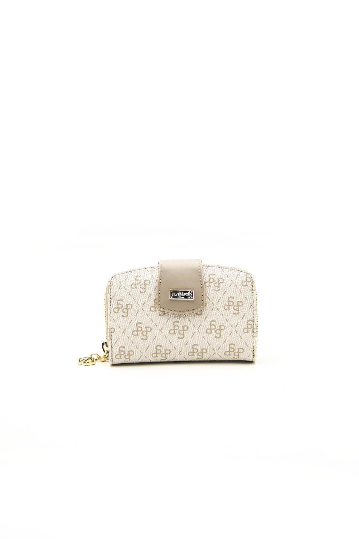 Silver & Polo Bej - Kum SP874 Kadın Cüzdan & Kartlık