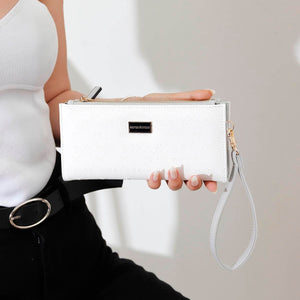 Silver & Polo Beyaz - A.gri SP1046 Kadın Cüzdan & Kartlık