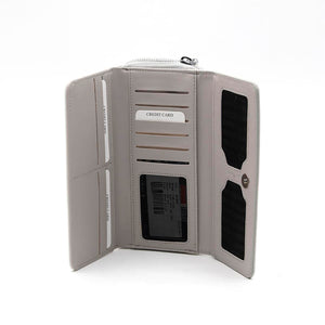 Silver & Polo Beyaz - A.gri SP846 Kadın Cüzdan & Kartlık