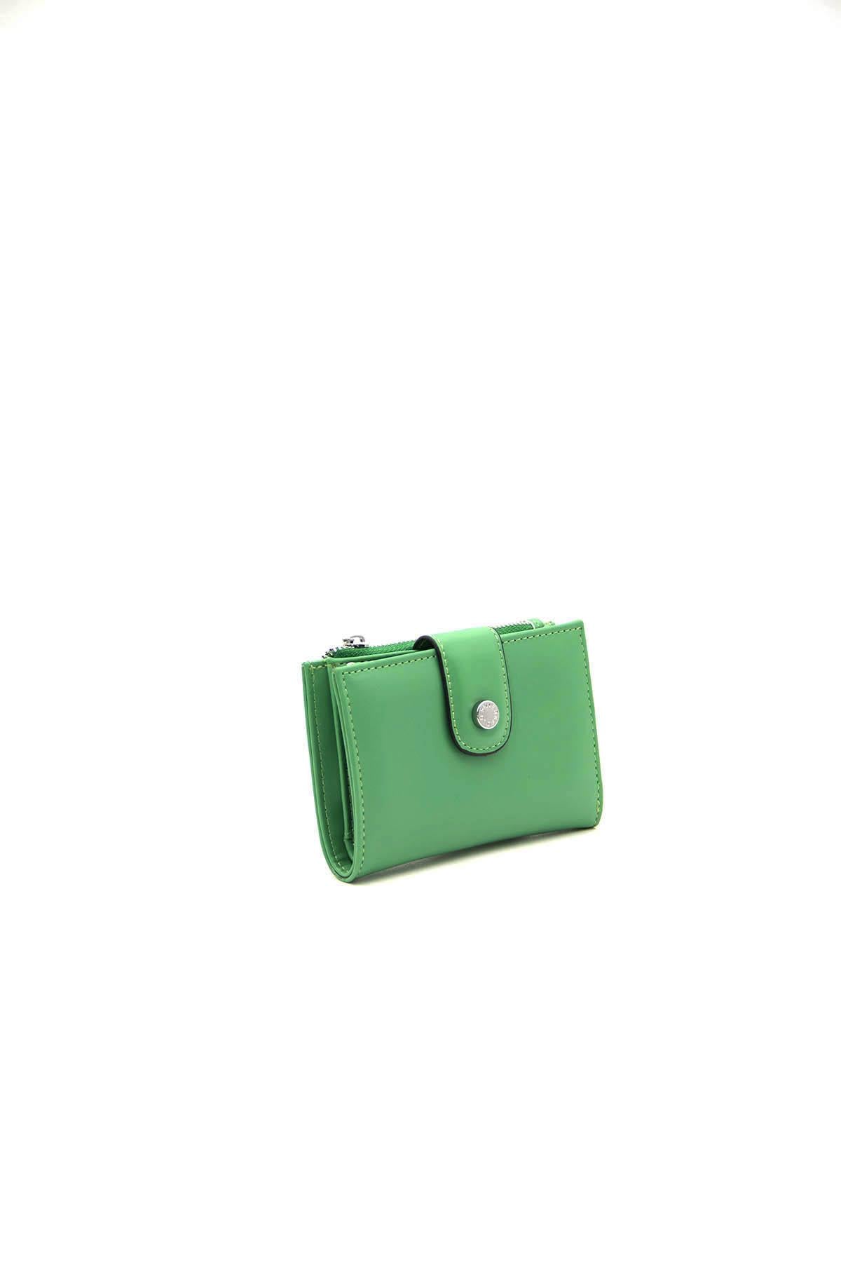 Silver & Polo Yeşil SP1107 Kadın Cüzdan & Kartlık