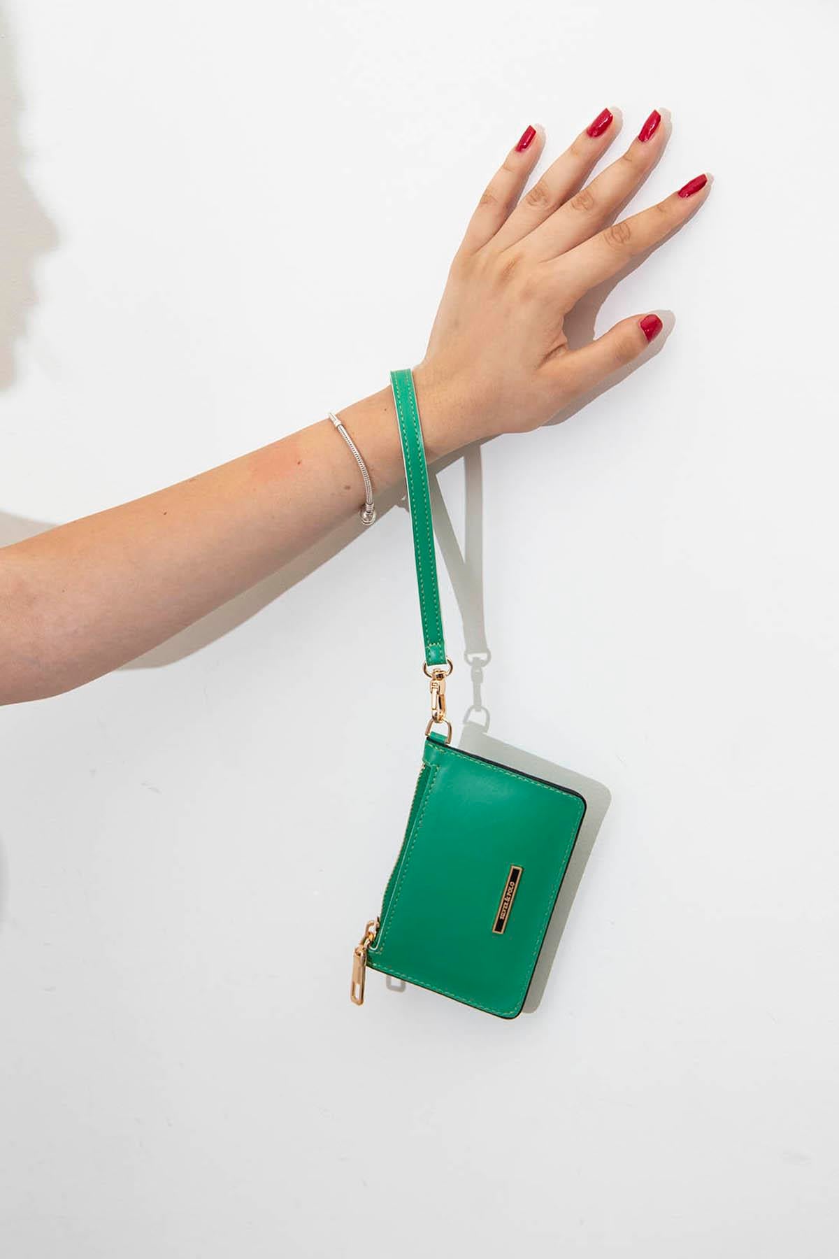 Silver & Polo Yeşil - Yeşil SP1097 Kadın Cüzdan & Kartlık