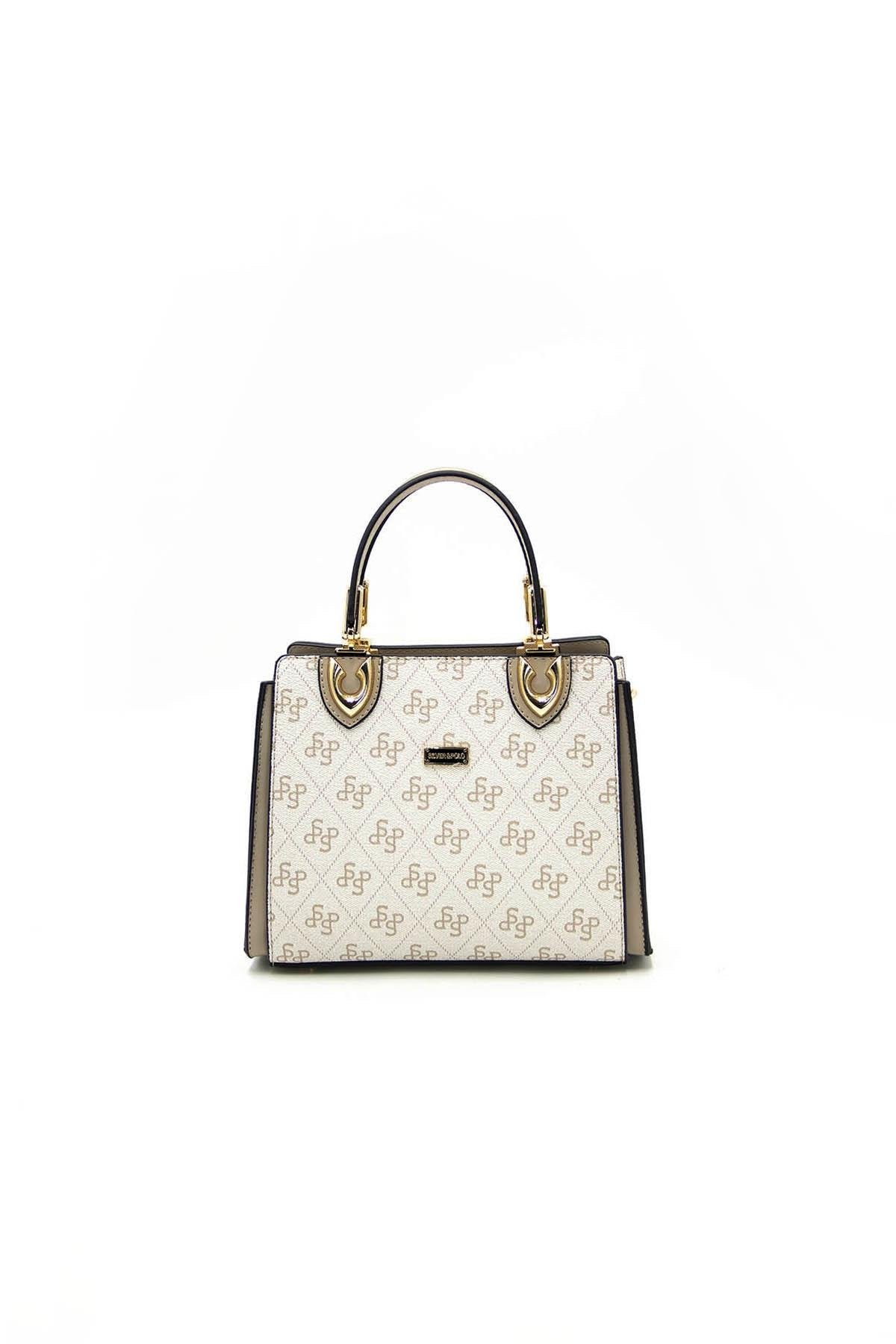 Silver & Polo Bej - Kum SP1133 Kadın El Çantası