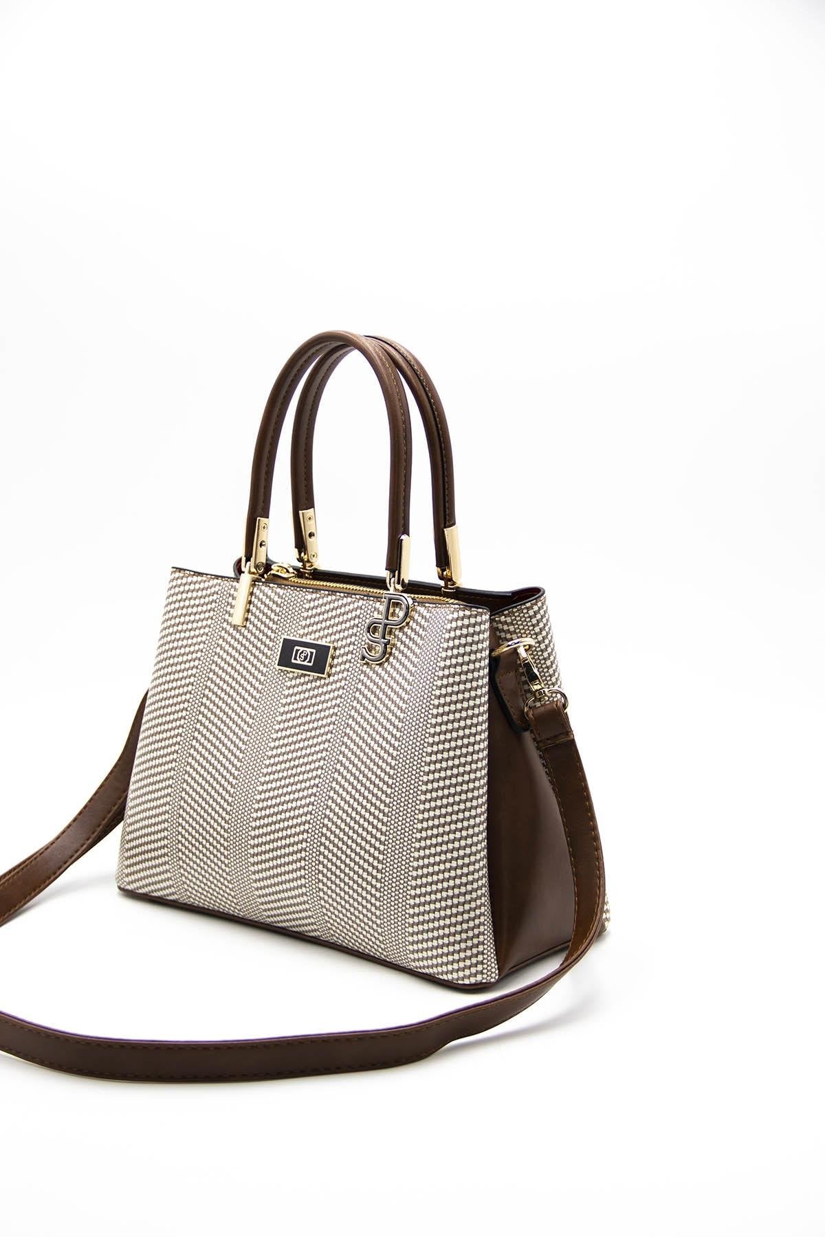 Silver & Polo Bej - Taba SP1098 Kadın El Çantası