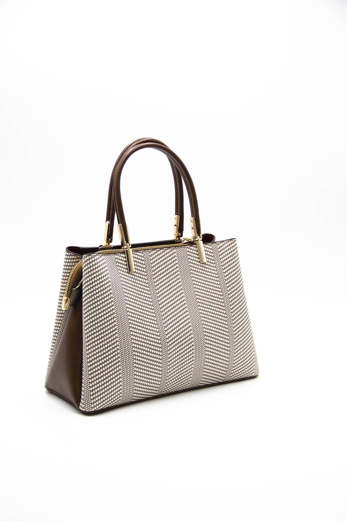 Silver & Polo Bej - Taba SP1098 Kadın El Çantası