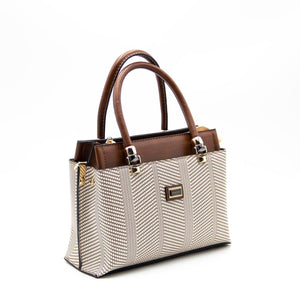 Silver & Polo Bej - Taba SP826 Kadın El Çantası