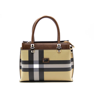 Silver & Polo Bej - Taba SP826 Kadın El Çantası