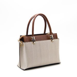 Silver & Polo Bej - Taba SP826 Kadın El Çantası