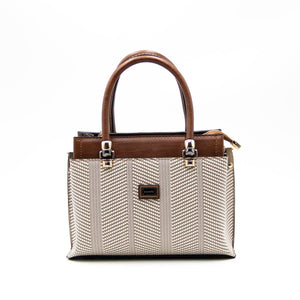 Silver & Polo Bej - Taba SP826 Kadın El Çantası