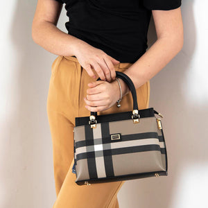 Silver & Polo Kahve - Siyah SP826 Kadın El Çantası