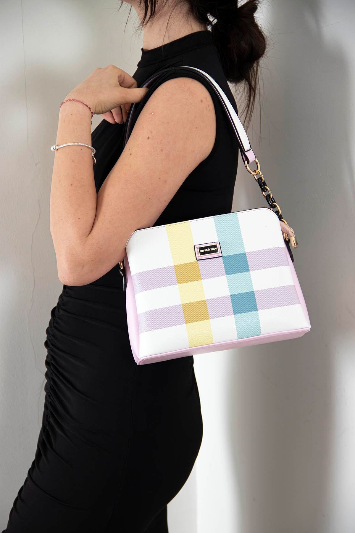 Silver & Polo Lila - Pembe SP937 Kadın Omuz Çantası