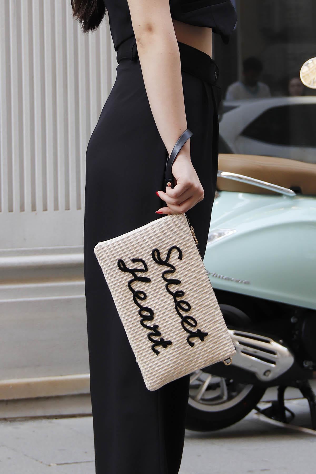 Silver & Polo Bej - Siyah SP1034 Kadın Portföy & Clutch