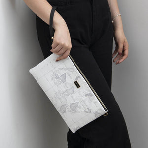 Silver & Polo Beyaz - Antrasit SP1034 Kadın Portföy & Clutch