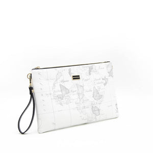 Silver & Polo Beyaz - Antrasit SP1034 Kadın Portföy & Clutch