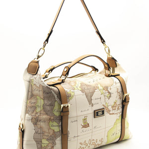 Silver & Polo Bej - A.Taba SP1064 Kadın Seyahat Çantası