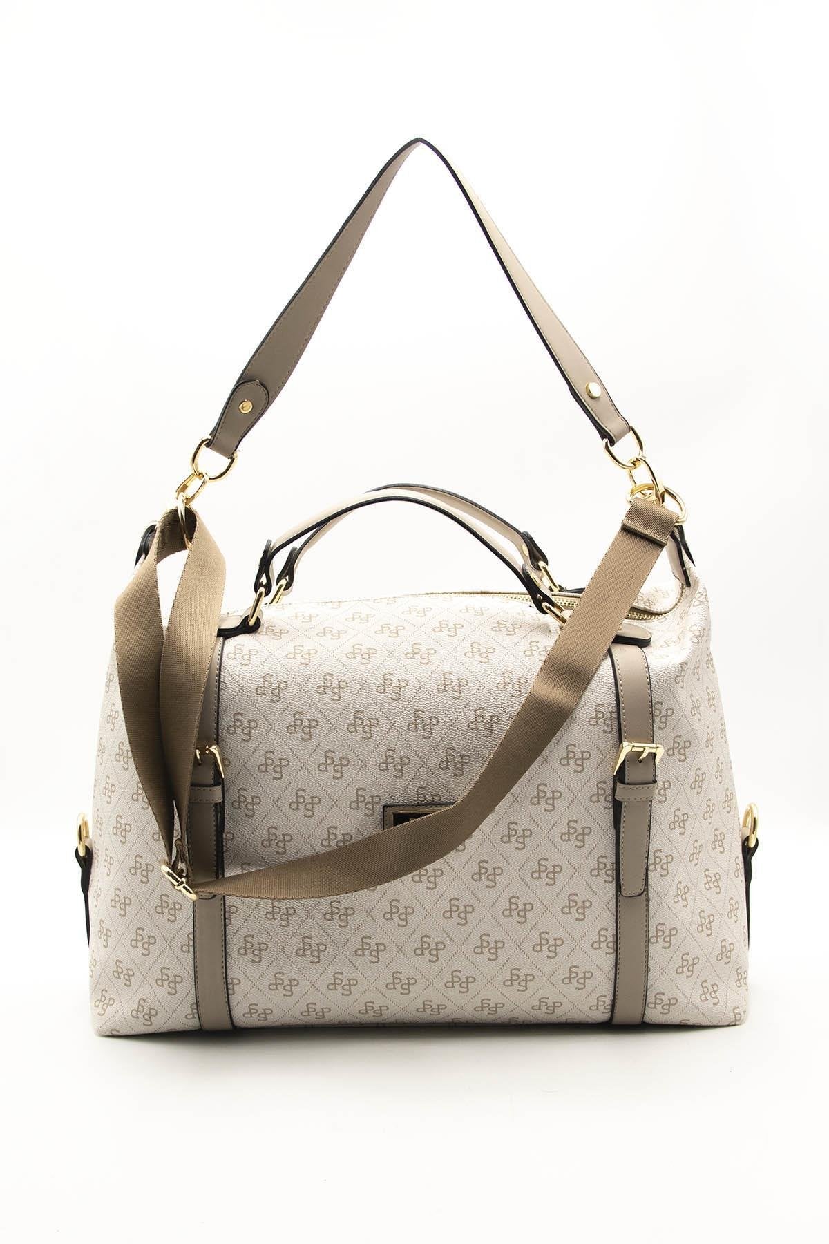 Silver & Polo Bej - Kum SP1064 Kadın Seyahat Çantası