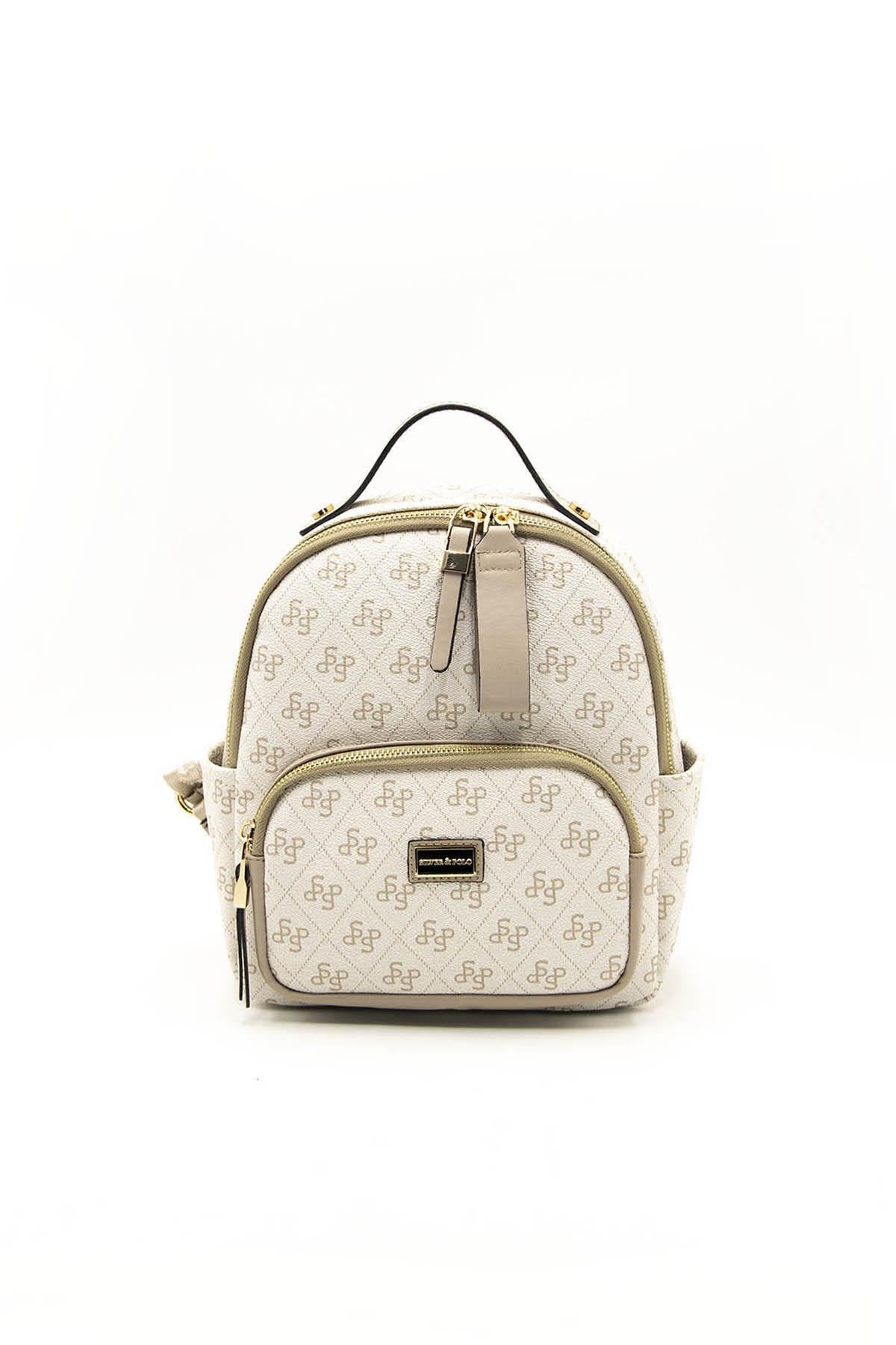 Silver & Polo Bej - Kum SP1130 Kadın Sırt Çantası