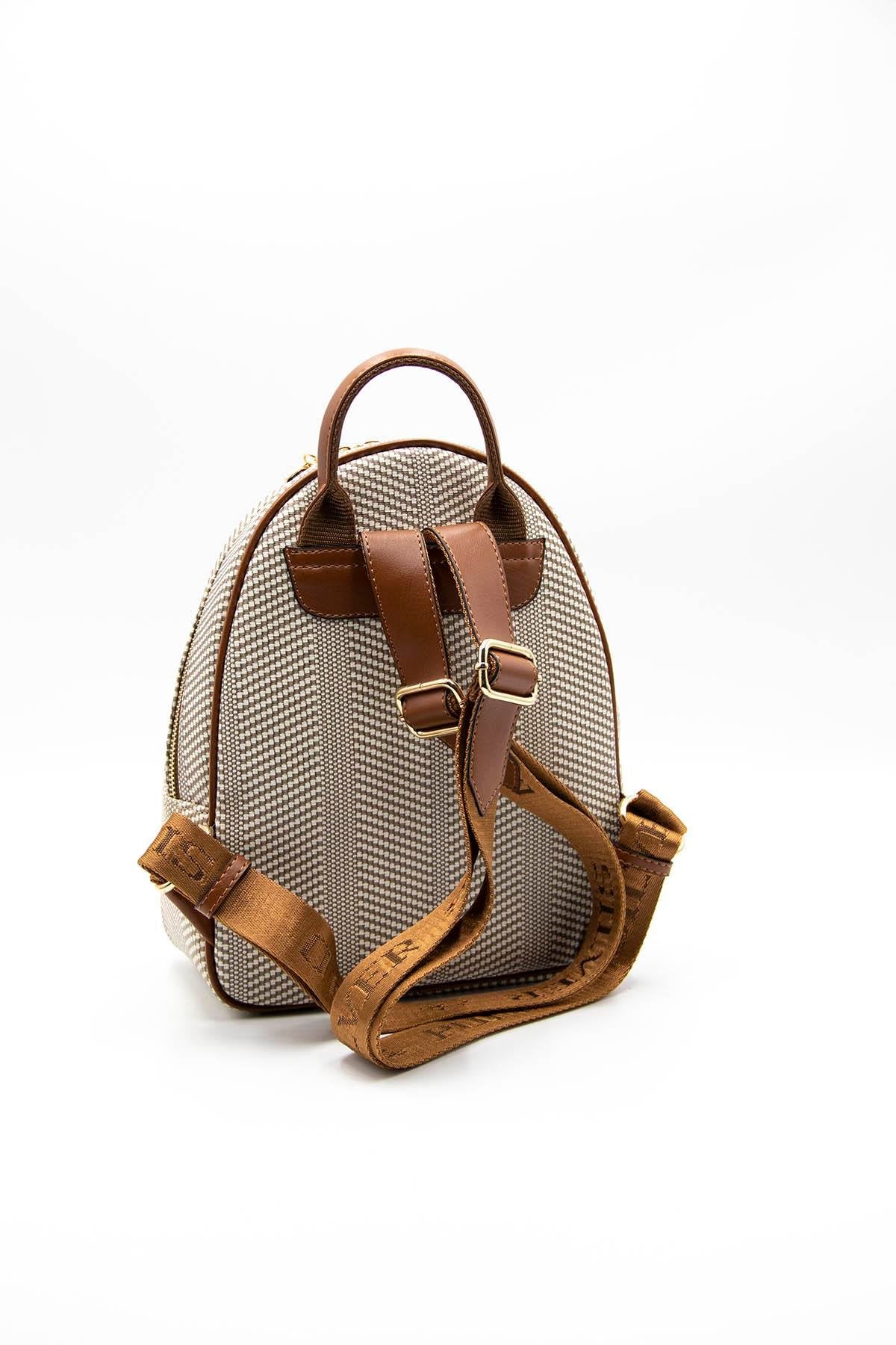 Silver & Polo Bej - Taba SP945 Kadın Sırt Çantası